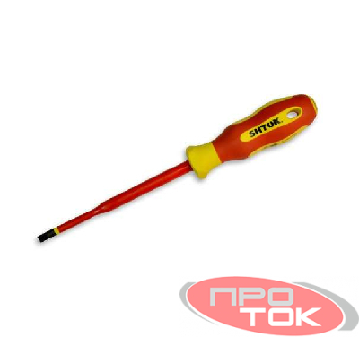 Отвертка диэлектрическая 5.5х125х1мм SHTOK 09314