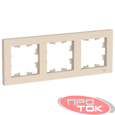 Рамка 3-м ATLAS DESIGN универс. беж. SchE ATN000203