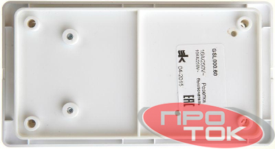 Блок комбинированный GLOSSA розетка + выкл. 1-кл. бел. SchE GSL000160